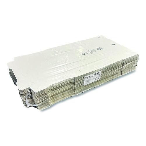 Image of Karat® FP-PBF12W Corrugated Pizza Boxes, 12 x 12 x 1.97, White/Brown, 50/Carton