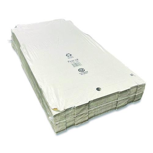 Image of Karat® FP-PBF16W Corrugated Pizza Boxes, 16 x 16 x 1.97, White/Brown, 50/Carton