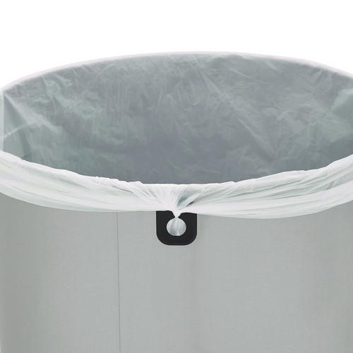 Image of Rubbermaid® Commercial 2147583 Refine Series Waste Receptacle, 16 gal, Plastic/Stainless Steel