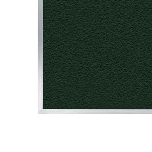 Image of Ghent AV47-183 Vinyl Bulletin Board with Aluminum Frame, 87.91" x 48.5", Ebony Surface, Satin Aluminum Frame