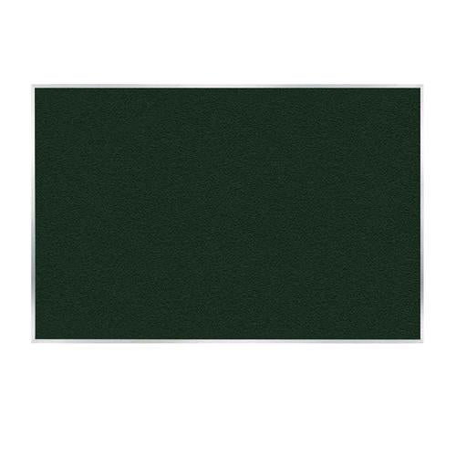 Image of Ghent AV47-183 Vinyl Bulletin Board with Aluminum Frame, 87.91" x 48.5", Ebony Surface, Satin Aluminum Frame
