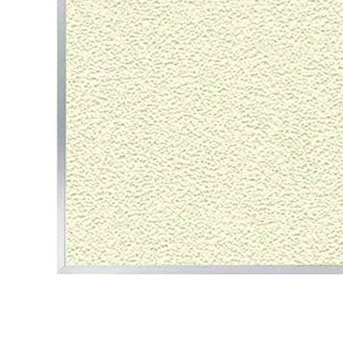 Image of Ghent AV47-185 Vinyl Bulletin Board with Aluminum Frame, 87.91" x 48.5", Ivory Surface, Satin Aluminum Frame