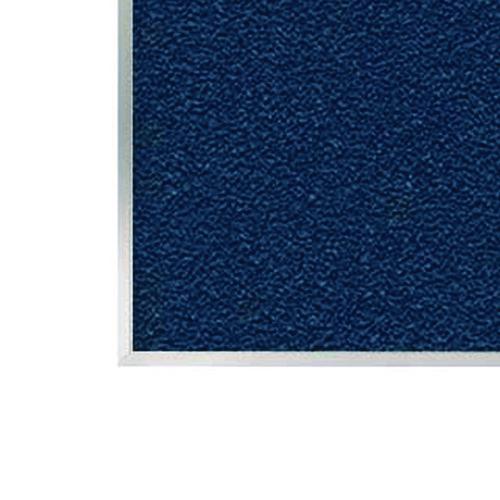 Image of Ghent AV47-195 Vinyl Bulletin Board with Aluminum Frame, 87.91" x 48.5", Navy Surface, Satin Aluminum Frame