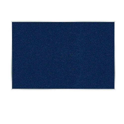 Image of Ghent AV47-195 Vinyl Bulletin Board with Aluminum Frame, 87.91" x 48.5", Navy Surface, Satin Aluminum Frame