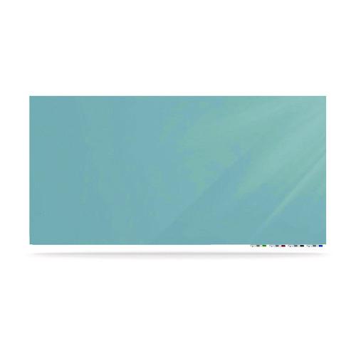 Image of Ghent ARIASM35DM Aria Low-Profile Frameless Magnetic Glassboard, 60" x 36", Denim Blue Surface