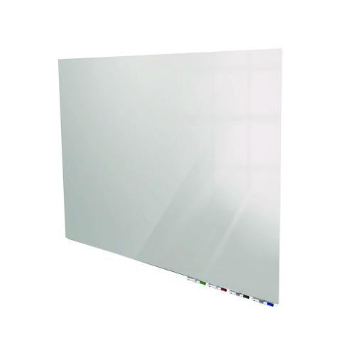 Image of Ghent ARIASM35GY Aria Low-Profile Frameless Magnetic Glassboard, 60" x 36", Gray Surface