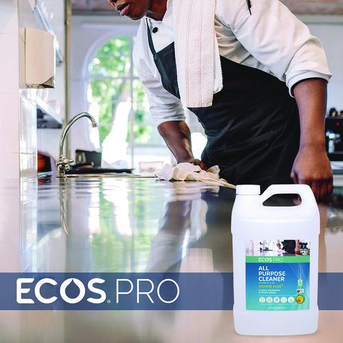 Image of ECOS® PRO PL970604CT Orange Plus All-Purpose Cleaner and Degreaser, Citrus Scent, 1 gal Bottle, 4/Carton