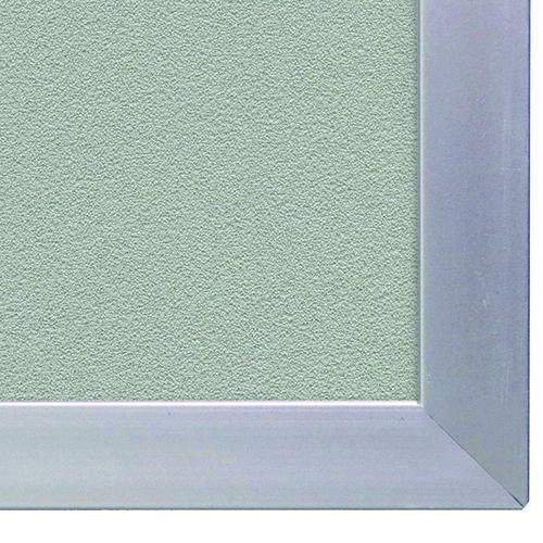 Image of Ghent AV47-199 Vinyl Bulletin Board with Aluminum Frame, 87.91" x 48.5", Stone Surface, Satin Aluminum Frame