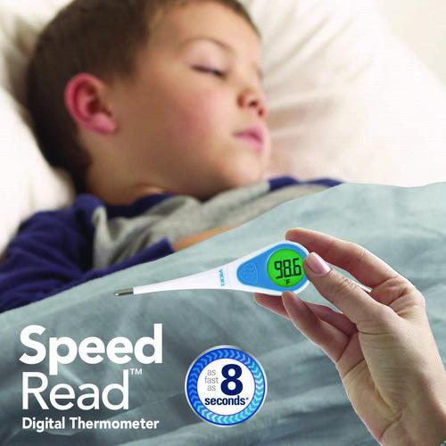 Image of Vicks® V912US SPEEDREAD DIGITAL THERMOMETER WITH FEVER INSIGHT, WHITE/BLUE