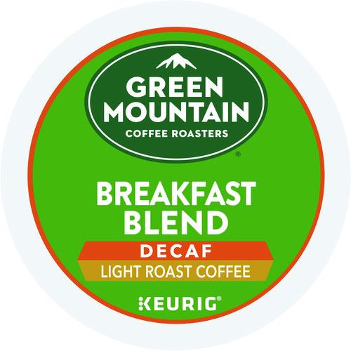 Image of Green Mountain Coffee® 5000378812 Breakfast Blend Decaf Coffee K-Cups, 24/box