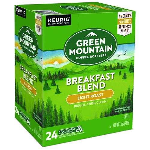 Image of Green Mountain Coffee® 5000378718 Breakfast Blend Coffee K-Cup Pods, 96/carton