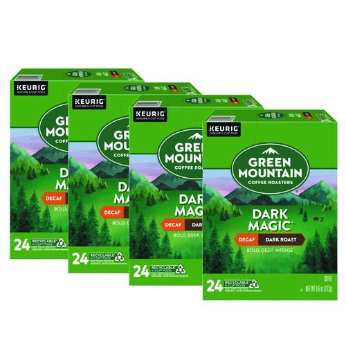 Image of Green Mountain Coffee® 5000378924 Dark Magic Decaf Extra Bold Coffee K-Cups, 96/carton