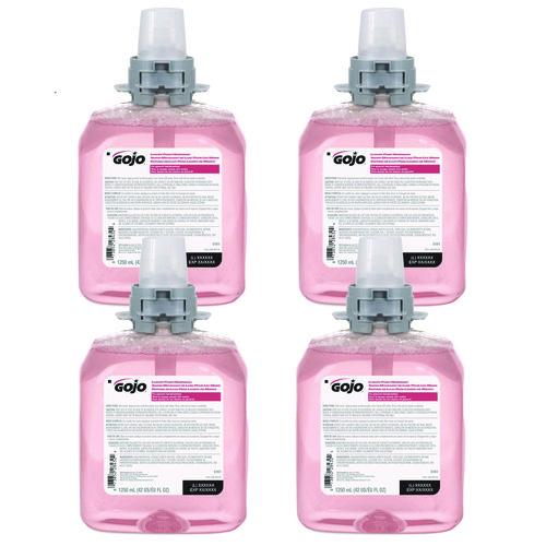 Image of GOJO® 5161-04 Luxury Foam Handwash Refill, For FMX-12 Dispenser, Refreshing Cranberry Scent, 1,250 mL, 4/Carton