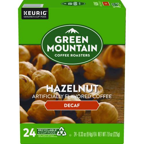 Image of Green Mountain Coffee® 5000330143 Hazelnut Decaf Coffee K-Cups, 24/box