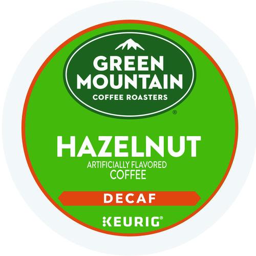 Image of Green Mountain Coffee® 5000330143 Hazelnut Decaf Coffee K-Cups, 24/box