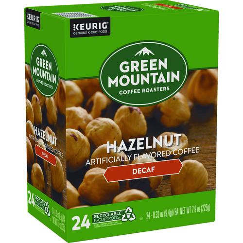 Image of Green Mountain Coffee® 5000330143 Hazelnut Decaf Coffee K-Cups, 24/box