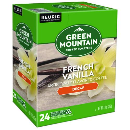 Image of Green Mountain Coffee® 5000330142 French Vanilla Decaf Coffee K-Cups, 24/box