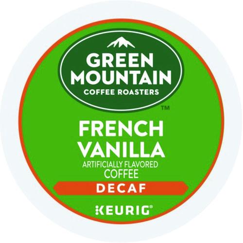 Image of Green Mountain Coffee® 5000330142 French Vanilla Decaf Coffee K-Cups, 96/carton