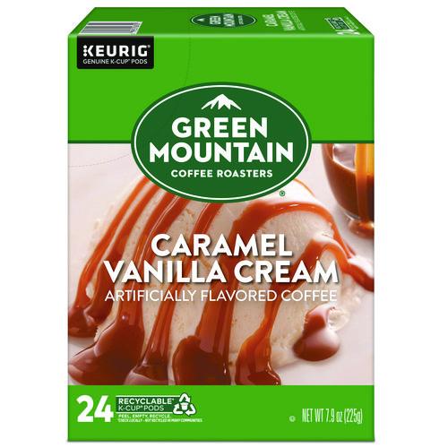 Image of Green Mountain Coffee® 5000330109 Caramel Vanilla Cream Coffee K-Cups, 24/box