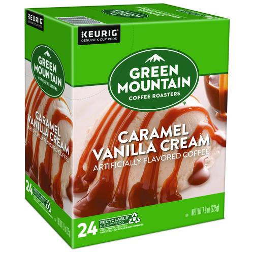 Image of Green Mountain Coffee® 5000330109 Caramel Vanilla Cream Coffee K-Cups, 24/box