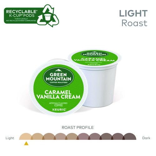 Image of Green Mountain Coffee® 5000330109 Caramel Vanilla Cream Coffee K-Cups, 96/carton