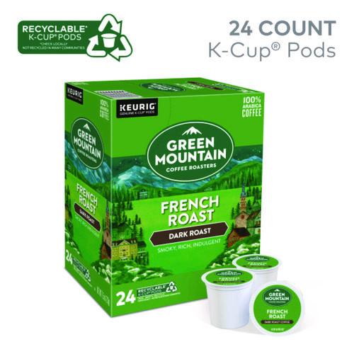 Image of Green Mountain Coffee® 5000330108 French Roast Coffee K-Cups, 24/box
