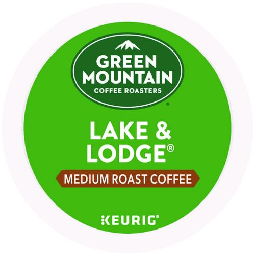 Image of Green Mountain Coffee® 5000359049 Lake And Lodge Coffee K-Cups, Medium Roast, 24/box