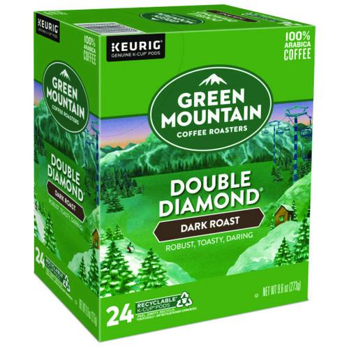 Image of Green Mountain Coffee® 5000330051 Double Black Diamond Extra Bold Coffee K-Cups, 24/box