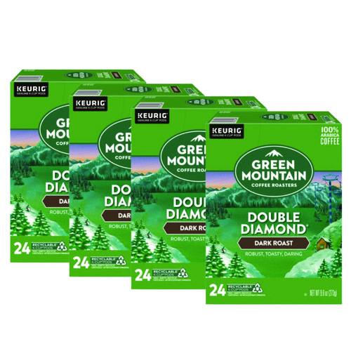 Image of Green Mountain Coffee® 5000330051 Double Black Diamond Extra Bold Coffee K-Cups, 96/carton