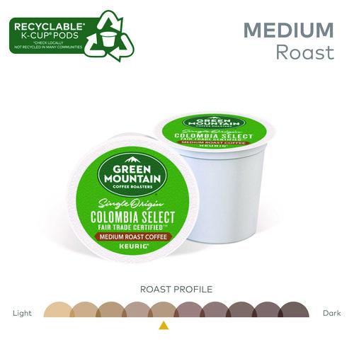 Image of Green Mountain Coffee® 5000330056 Colombian Fair Trade Select Coffee K-Cups, 24/box