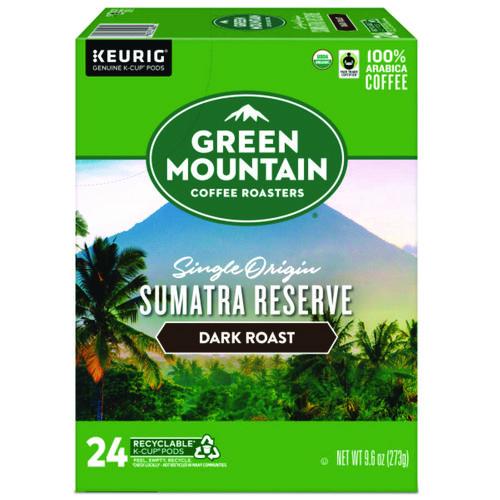 Image of Green Mountain Coffee® 5000366637 Fair Trade Organic Sumatran Extra Bold Coffee K-Cups, 24/box