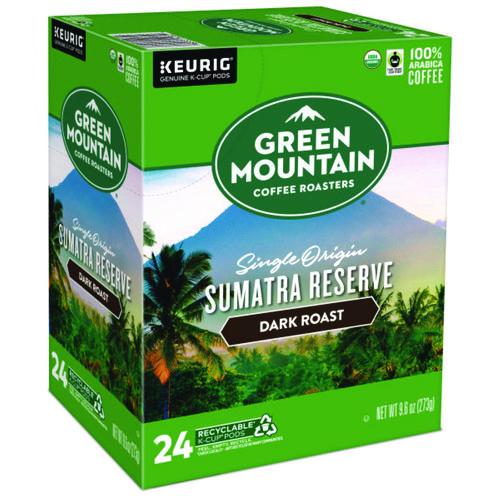 Image of Green Mountain Coffee® 5000366637 Fair Trade Organic Sumatran Extra Bold Coffee K-Cups, 24/box