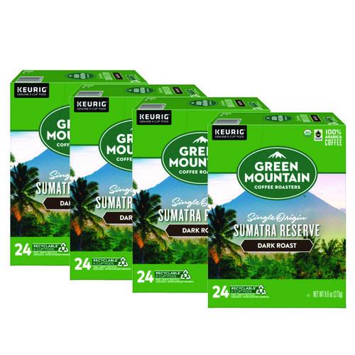 Image of Green Mountain Coffee® 5000366637 Fair Trade Organic Sumatran Extra Bold Coffee K-Cups, 96/carton