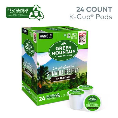 Image of Green Mountain Coffee® 5000366637 Fair Trade Organic Sumatran Extra Bold Coffee K-Cups, 96/carton