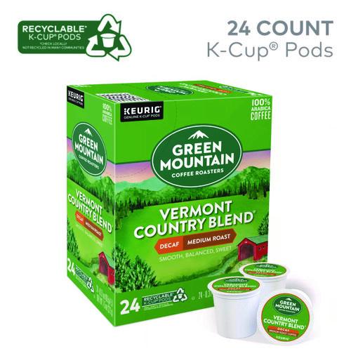 Image of Green Mountain Coffee® 5000330141 Vermont Country Blend Decaf Coffee K-Cups, 96/carton