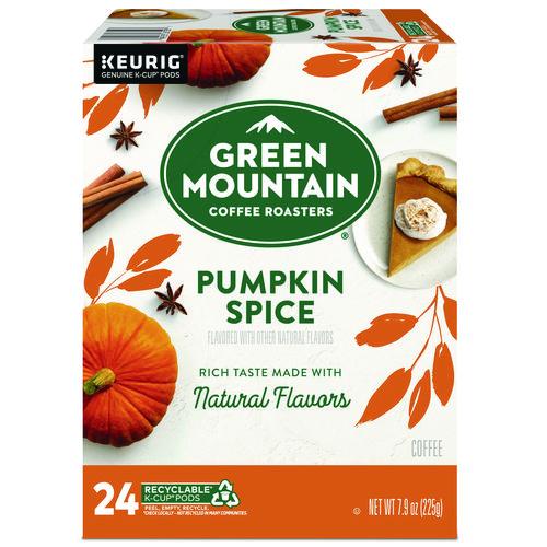 Image of Green Mountain Coffee® 5000368942 Fair Trade Certified Pumpkin Spice Flavored Coffee K-Cups, 24/box