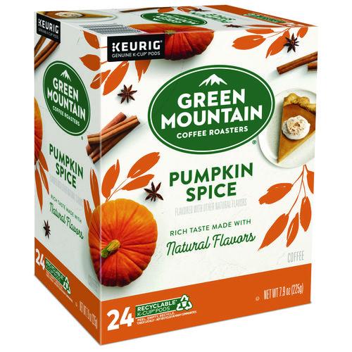 Image of Green Mountain Coffee® 5000368942 Fair Trade Certified Pumpkin Spice Flavored Coffee K-Cups, 24/box
