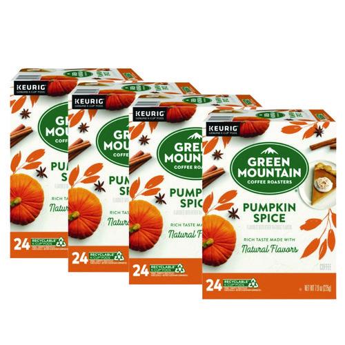 Image of Green Mountain Coffee® 5000368942 Fair Trade Certified Pumpkin Spice Flavored Coffee K-Cups, 96/carton