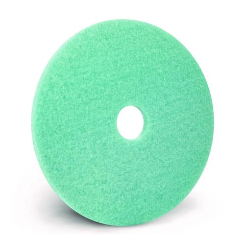 Image of Americo® 402120 Luster Lite Burnishing Pad, 20" Diameter, Sky Blue, 5/Carton