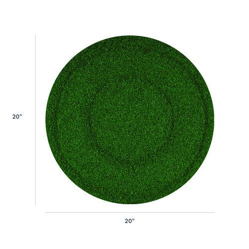 Image of Americo® 402920 TurfScrub Brush Floor Pad, 20" Diameter, Green, 4/Carton