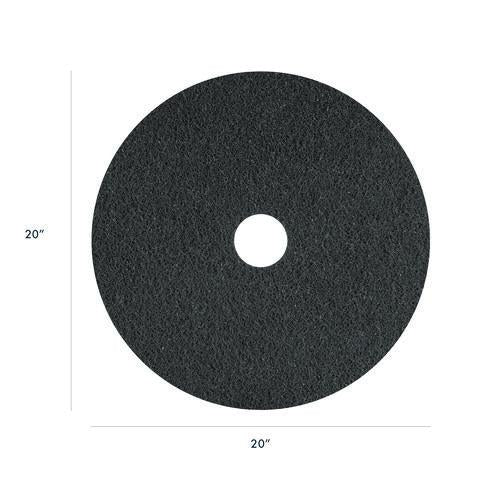 Image of Americo® 430320 Titan Stripping Pad, 20" Diameter, Gray, 5/Carton