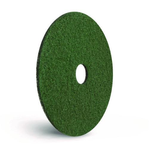 Image of Americo® 442414 Black Diamond 3000 Grit Diamond Pad, 14" Diameter, Black/Green, 2/Carton
