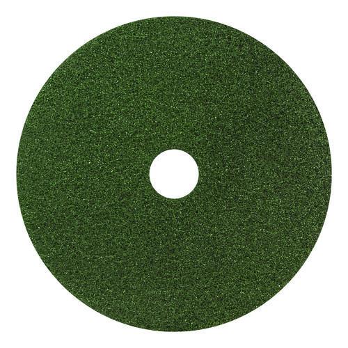 Image of Americo® 442414 Black Diamond 3000 Grit Diamond Pad, 14" Diameter, Black/Green, 2/Carton