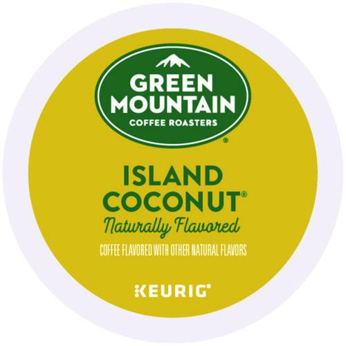 Image of Green Mountain Coffee® 5000365434 Island Coconut Coffee K-Cup Pods, 96/carton