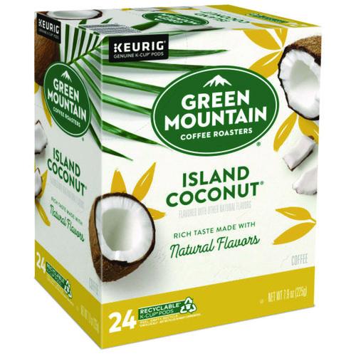 Image of Green Mountain Coffee® 5000365434 Island Coconut Coffee K-Cup Pods, 96/carton