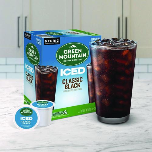 Image of Green Mountain Coffee® 5000359622 Classic Black Brew Over Ice Coffee K-Cups, 24/box
