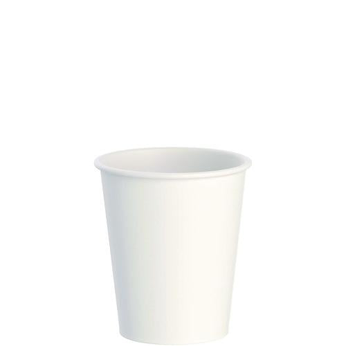 Image of SOLO® DWTG12W Thermoguard Insulated Paper Hot Cups, 12 oz, White Sustainable Forest Design, 600/Carton