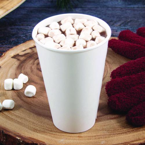 Image of SOLO® DWTG16W Thermoguard Insulated Paper Hot Cups, 16 oz, White Sustainable Forest Design, 600/Carton