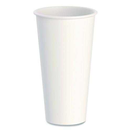 Image of SOLO® DWTG20W Thermoguard Insulated Paper Hot Cups, 20 oz, White Sustainable Forest Design, 600/Carton