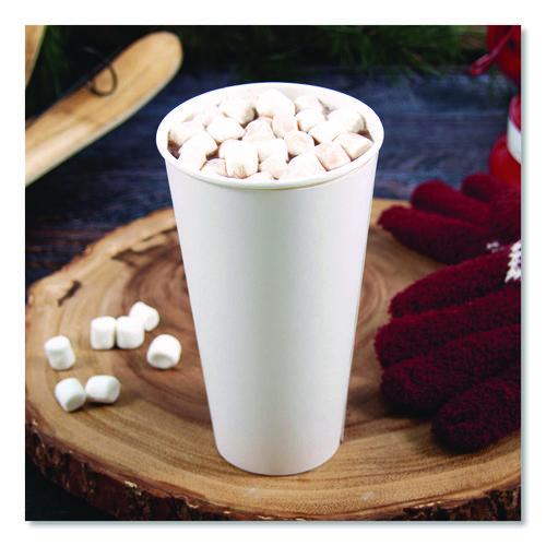 Image of SOLO® DWTG20W Thermoguard Insulated Paper Hot Cups, 20 oz, White Sustainable Forest Design, 600/Carton